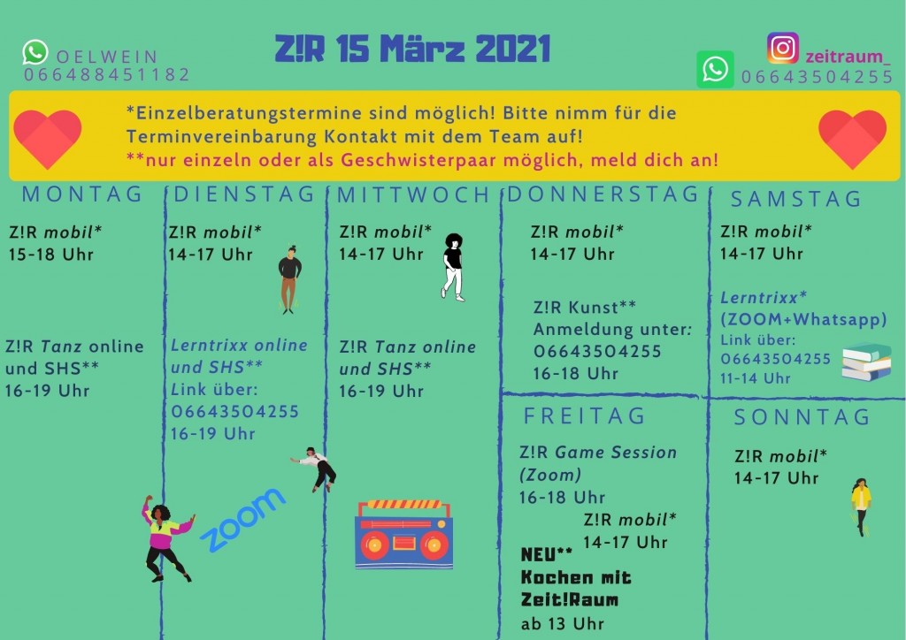 Monatsprogramm März